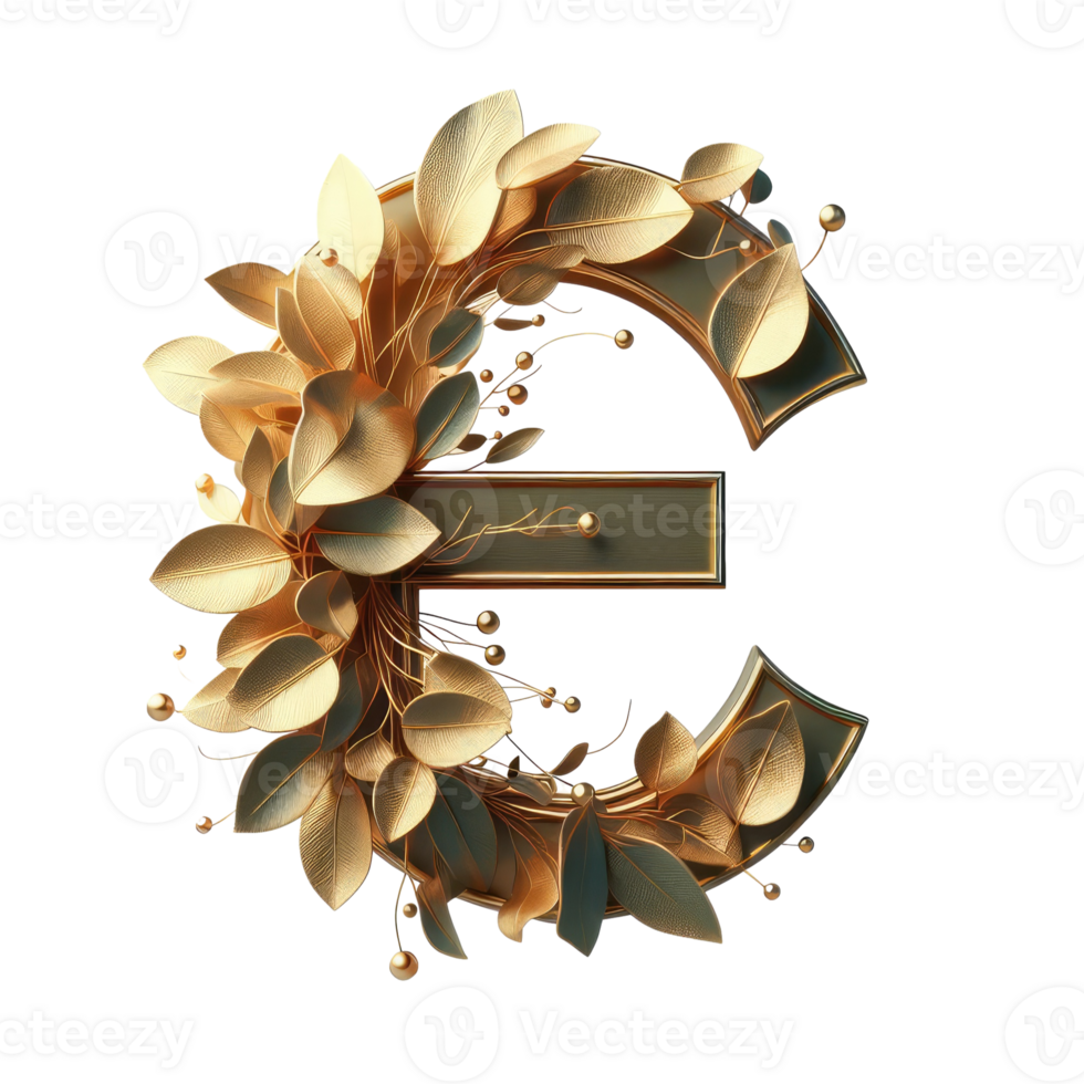 AI generated Isolated 3D Letter on a Clear PNG Canva