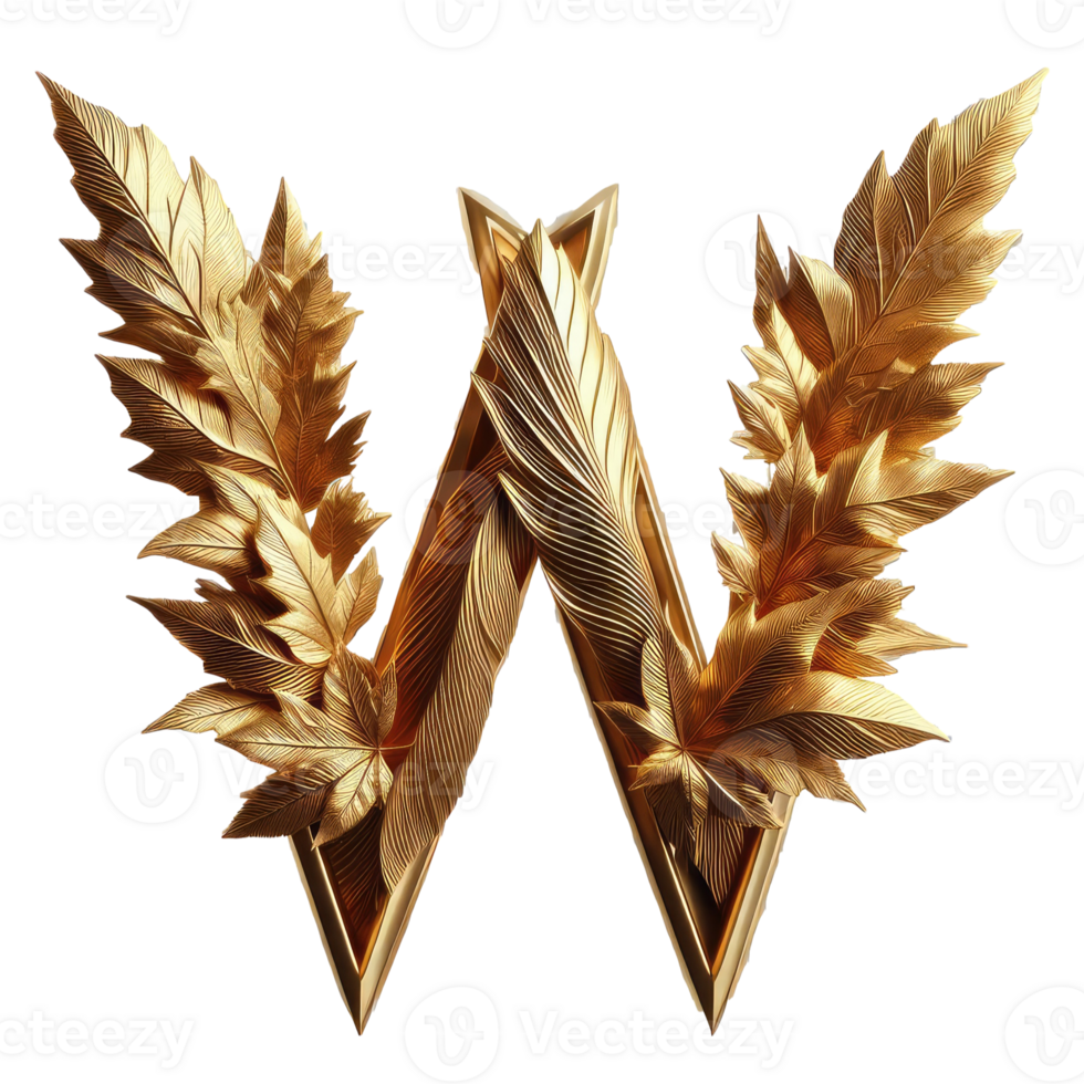AI generated Isolated 3D Letter on a Clear PNG Canva