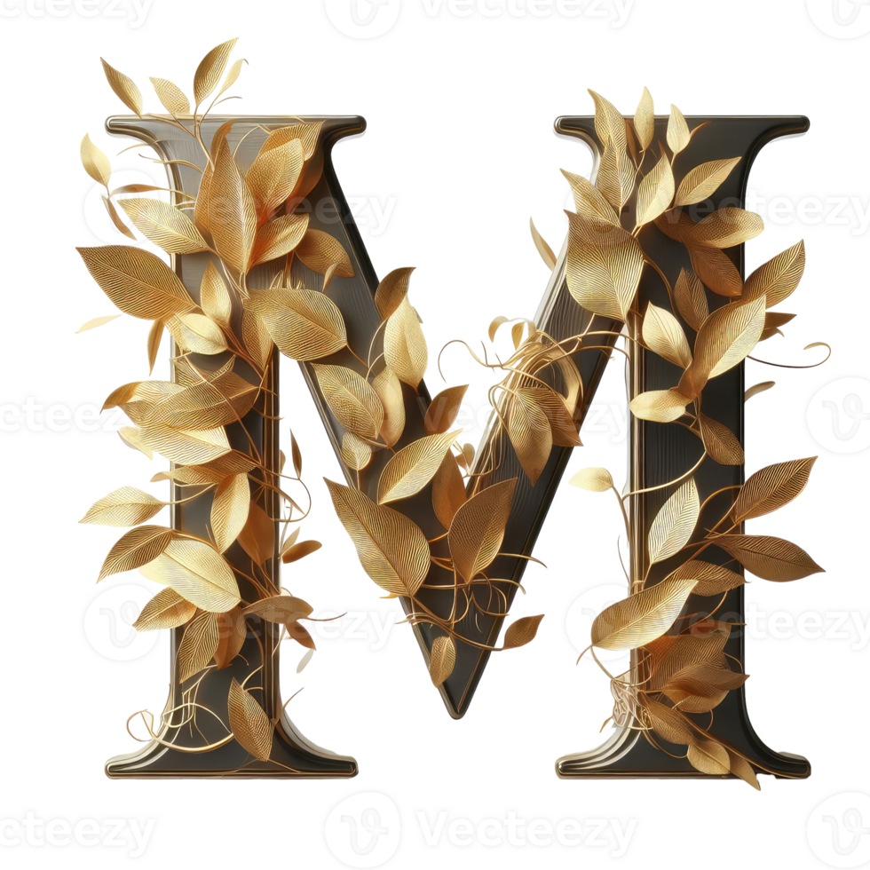 AI generated Isolated 3D Letter on a Clear PNG Canva