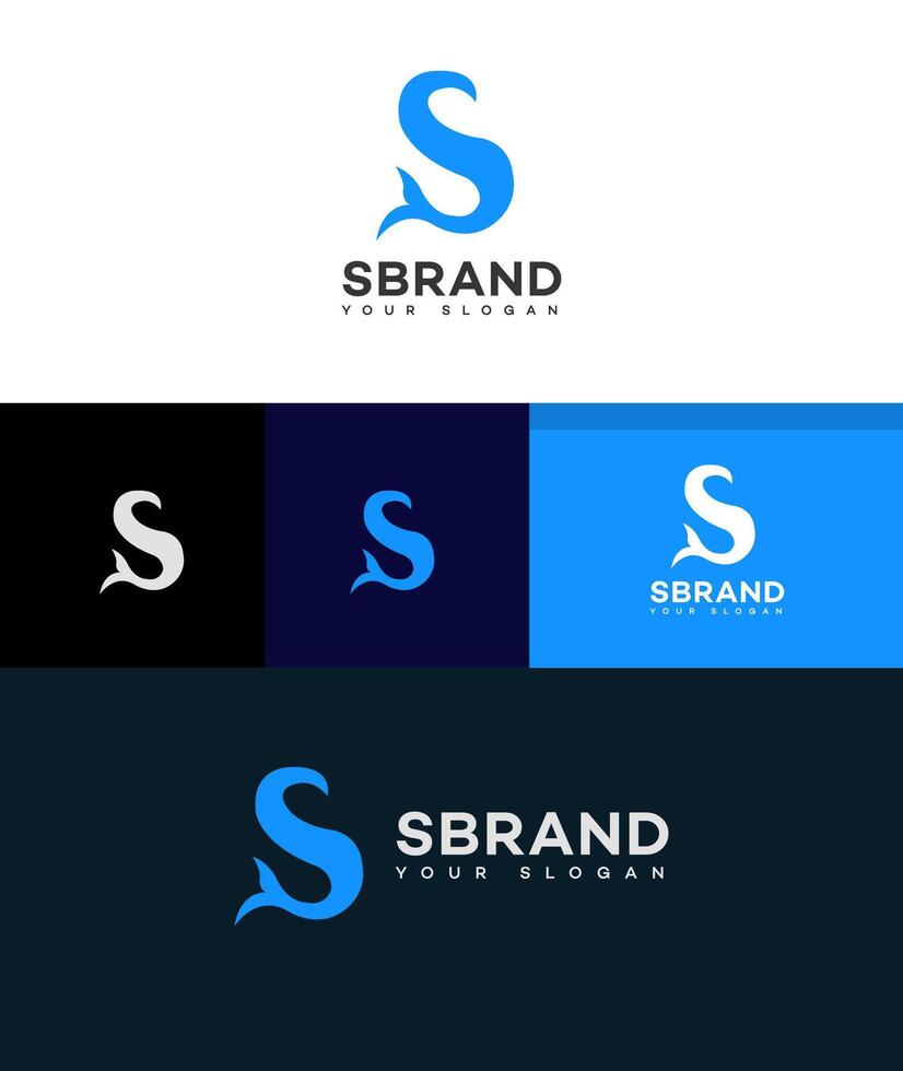 S Letter Logo Vector Design Icon Brand Identity Sign Symbol