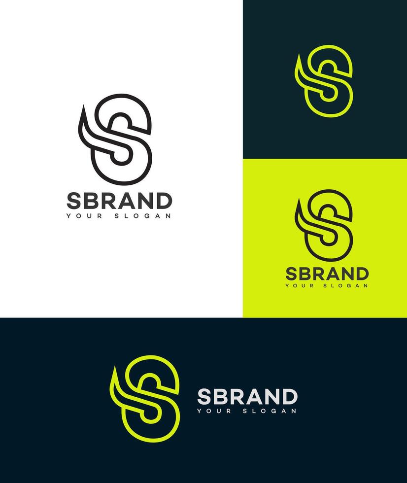 s letra logo vector diseño icono marca identidad firmar símbolo