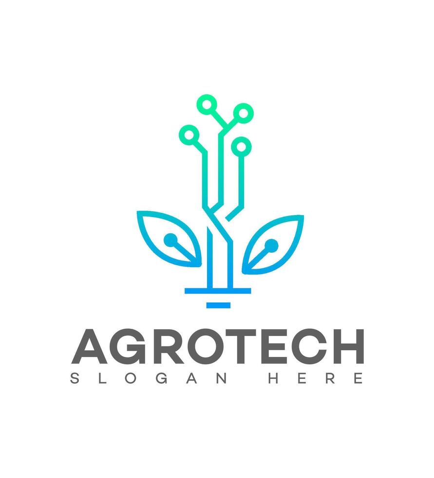 agro tecnología logo icono marca identidad firmar símbolo vector