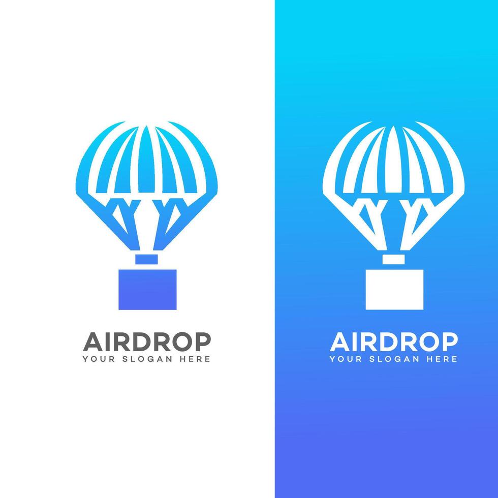 Airdrop Logo Icon Brand Identity Sign Symbol vector