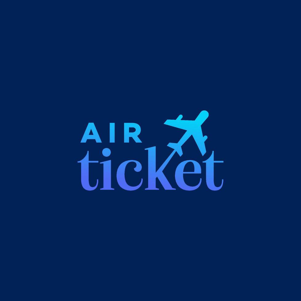 air ticket logo Icon Brand Identity Sign Symbol vector