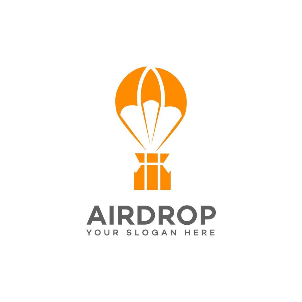 Airdrop Logo Icon Brand Identity Sign Symbol vector