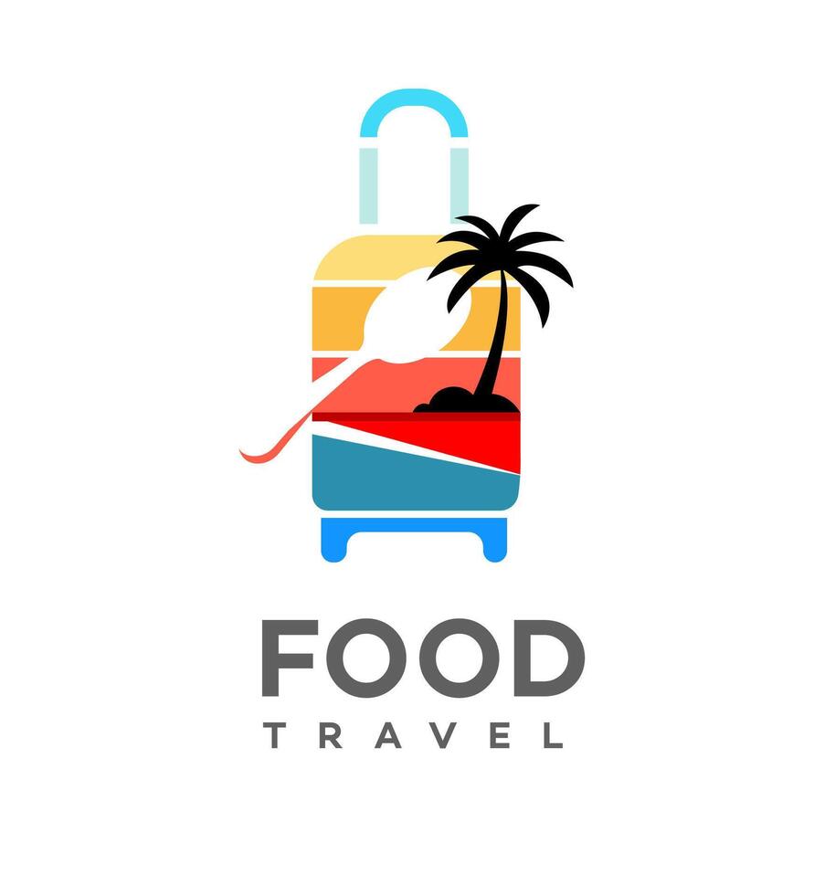 food travel logo Icon Brand Identity Sign Symbol vector