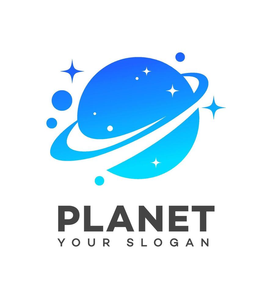 planeta logo icono marca identidad firmar símbolo vector