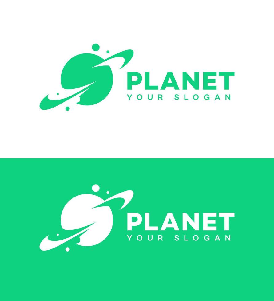 planeta logo icono marca identidad firmar símbolo vector