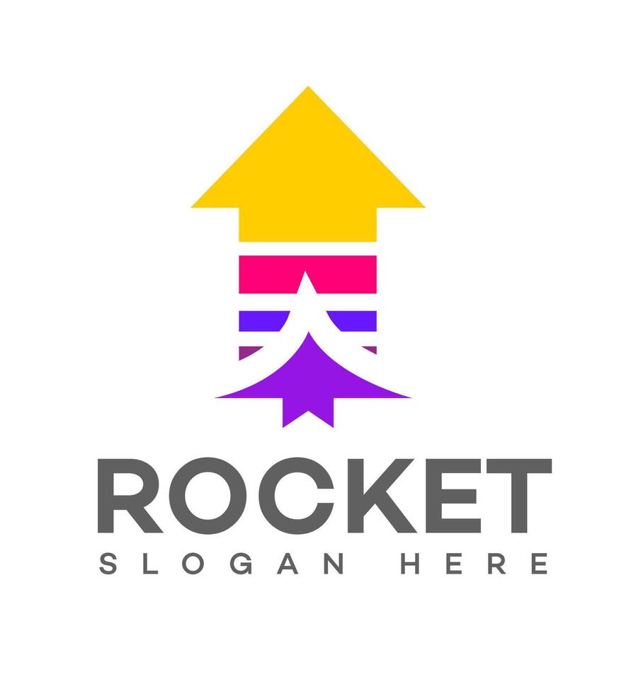 Rocket Logo Icon Brand Identity Sign Symbol vector
