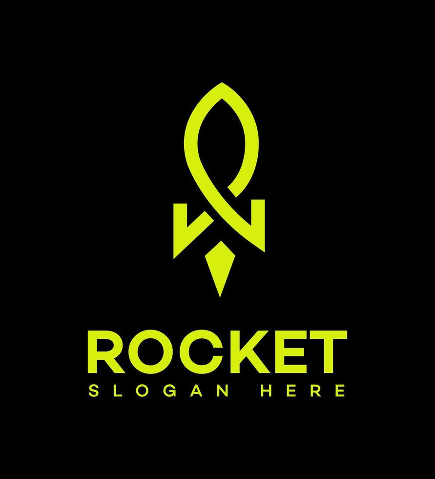 Rocket Logo Icon Brand Identity Sign Symbol vector