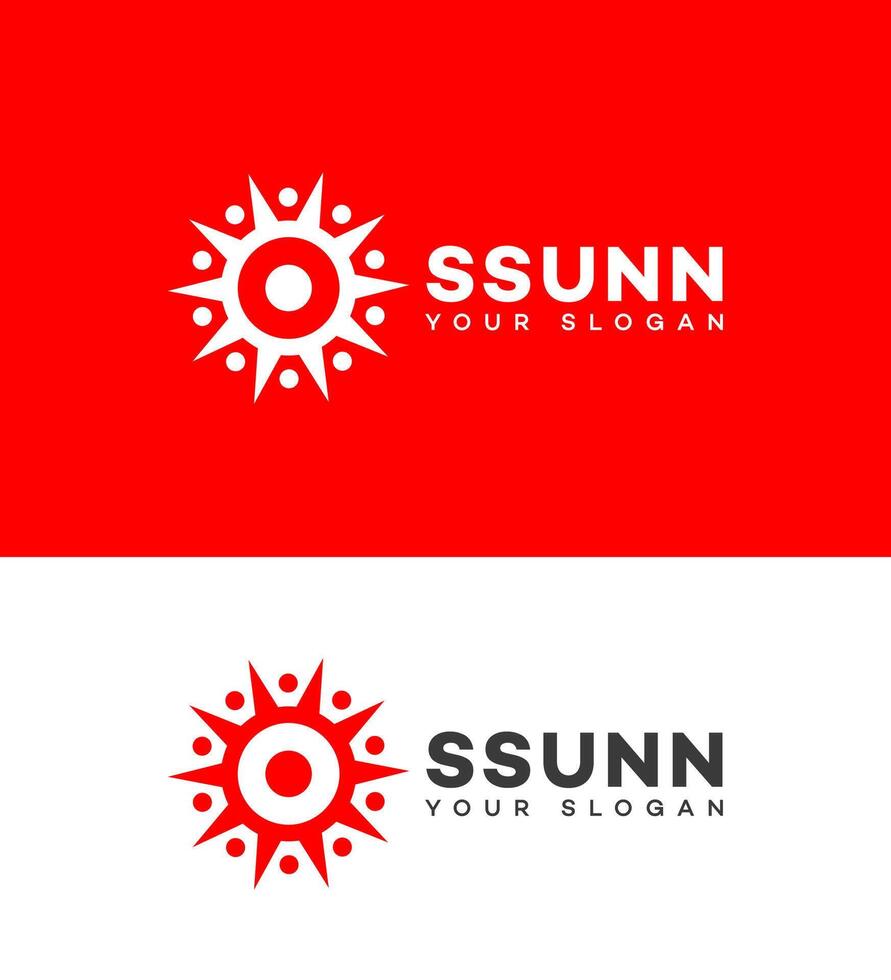 Sun Logo Brand Icon vector