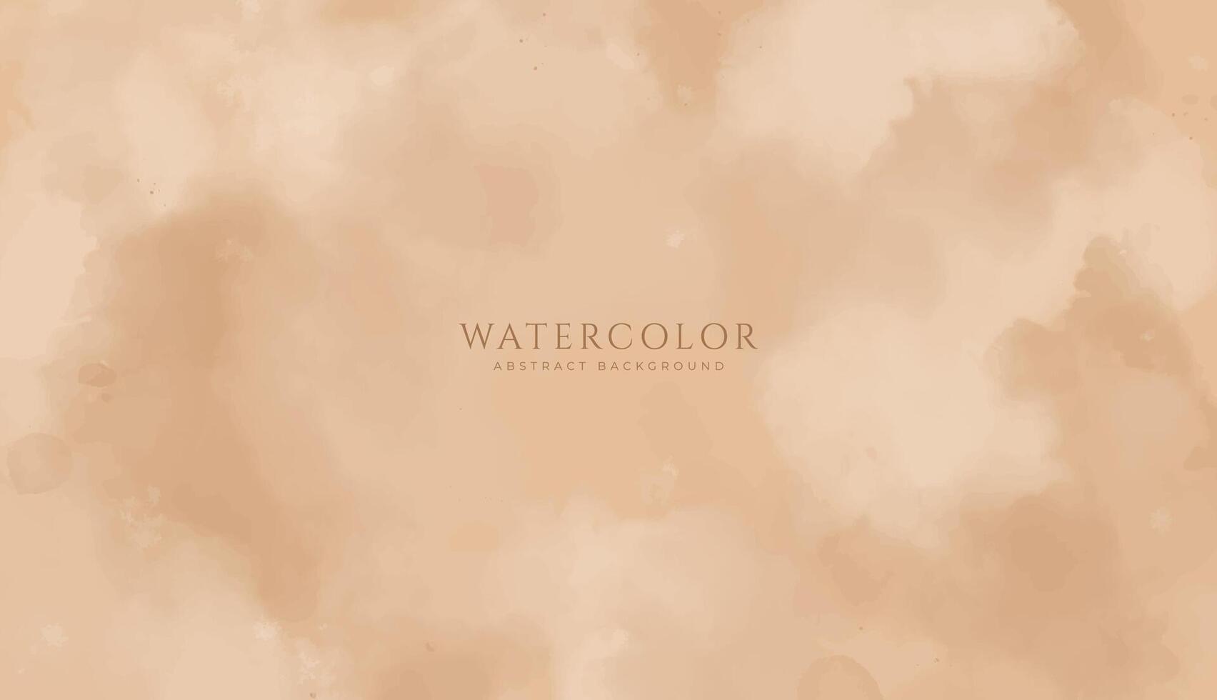 Abstract horizontal watercolor background. Brown neutral light colored empty space background illustration vector