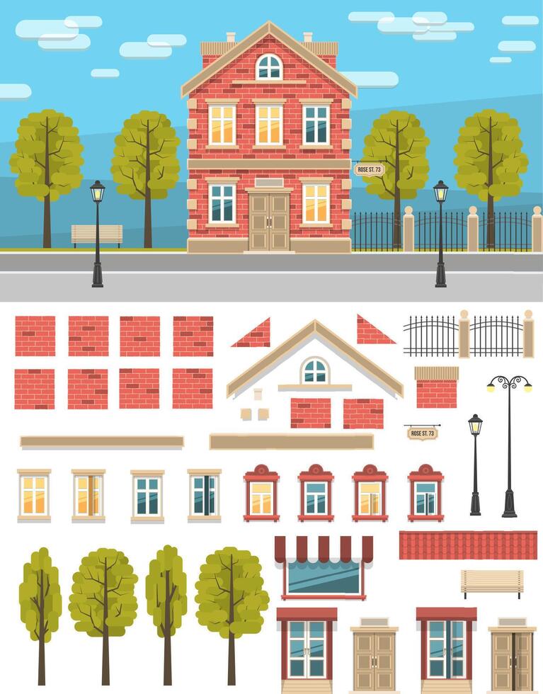 creating a vintage house vector