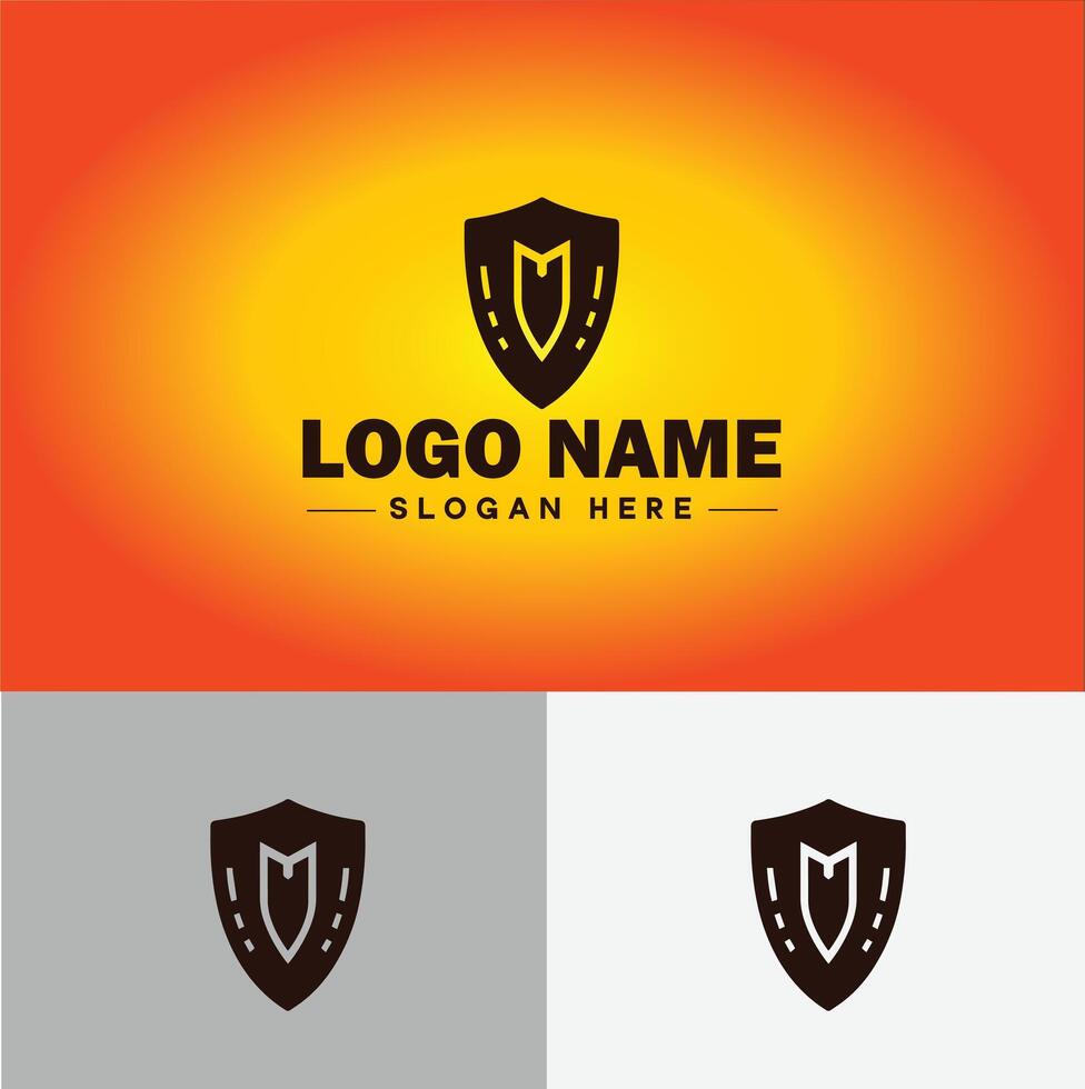 Shield logo vector art Protect shield security icon Company logo template
