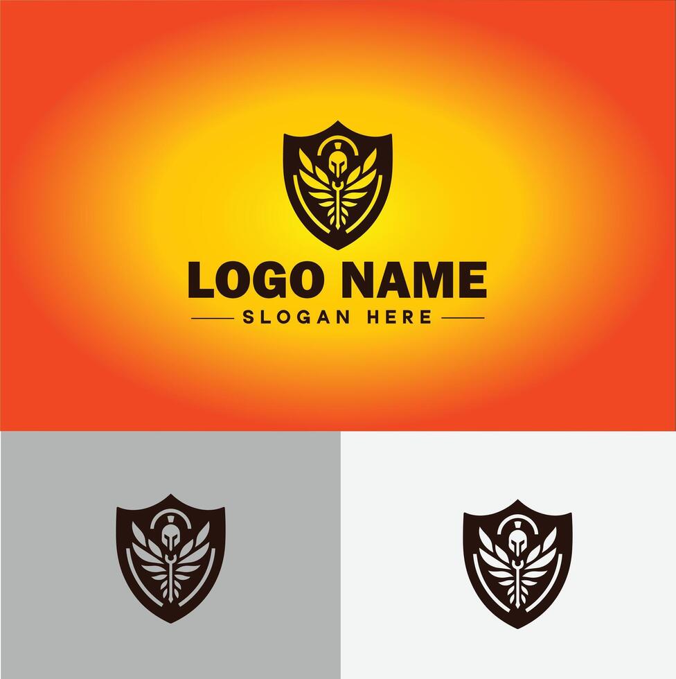 Shield logo vector art Protect shield security icon Company logo template