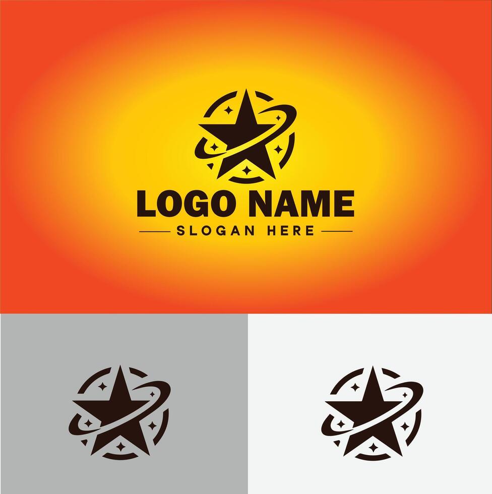 Star logo vector art icon graphics for business brand icon star logo template