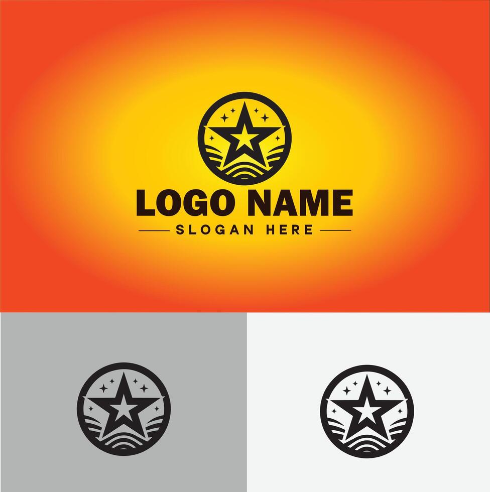 Star logo vector art icon graphics for business brand icon star logo template