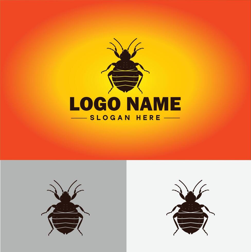 Bedbug logo vector art icon graphics for business brand icon bedbug logo template