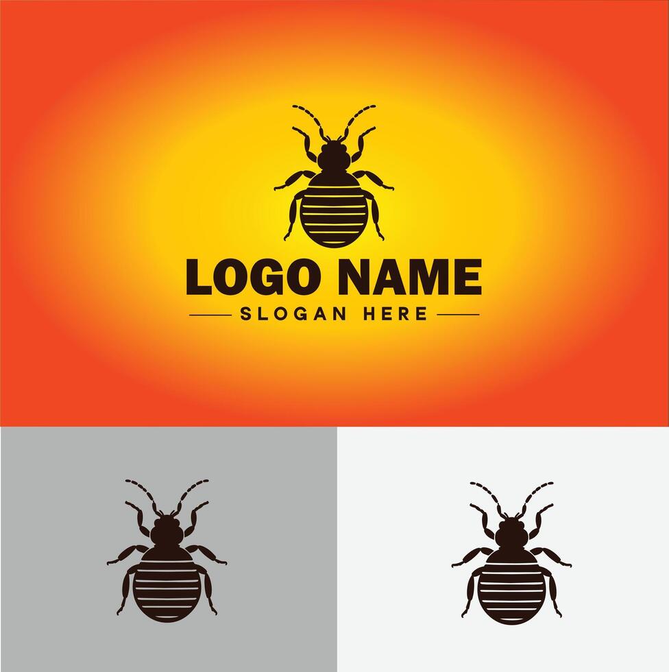 Bedbug logo vector art icon graphics for business brand icon bedbug logo template