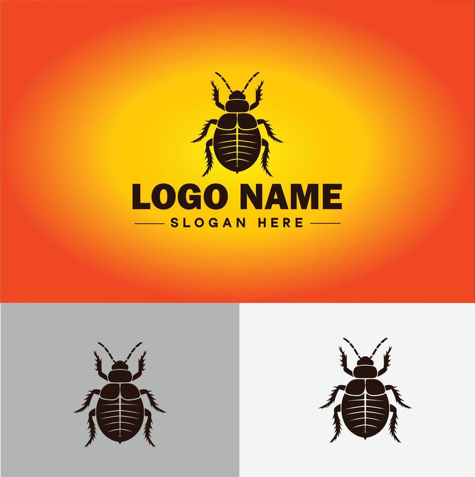 Bedbug logo vector art icon graphics for business brand icon bedbug logo template