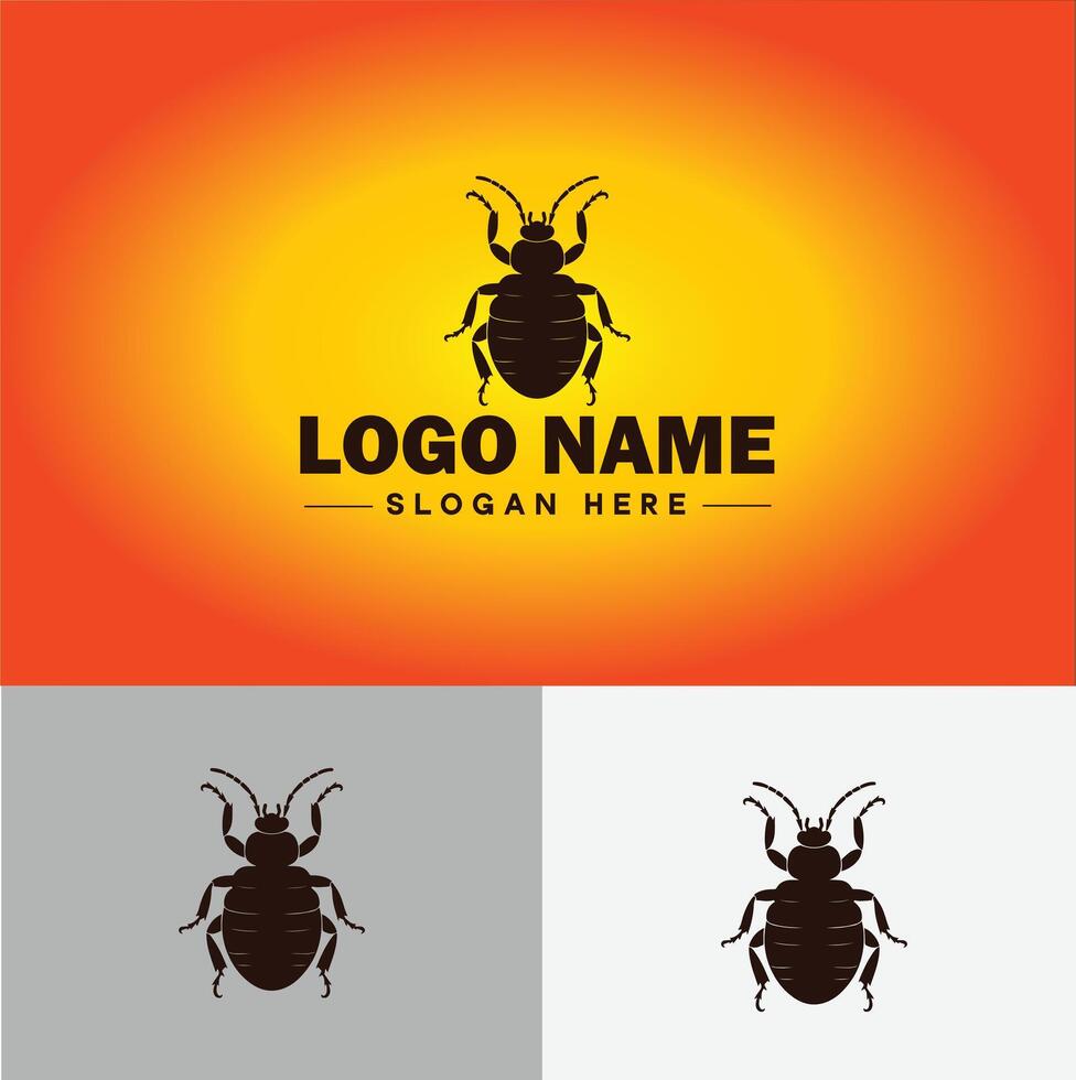 Bedbug logo vector art icon graphics for business brand icon bedbug logo template