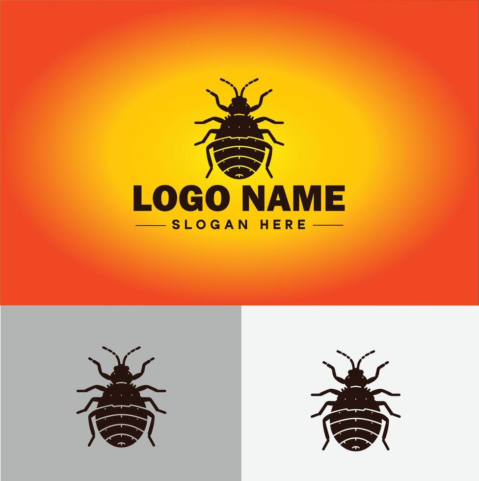 Bedbug logo vector art icon graphics for business brand icon bedbug logo template