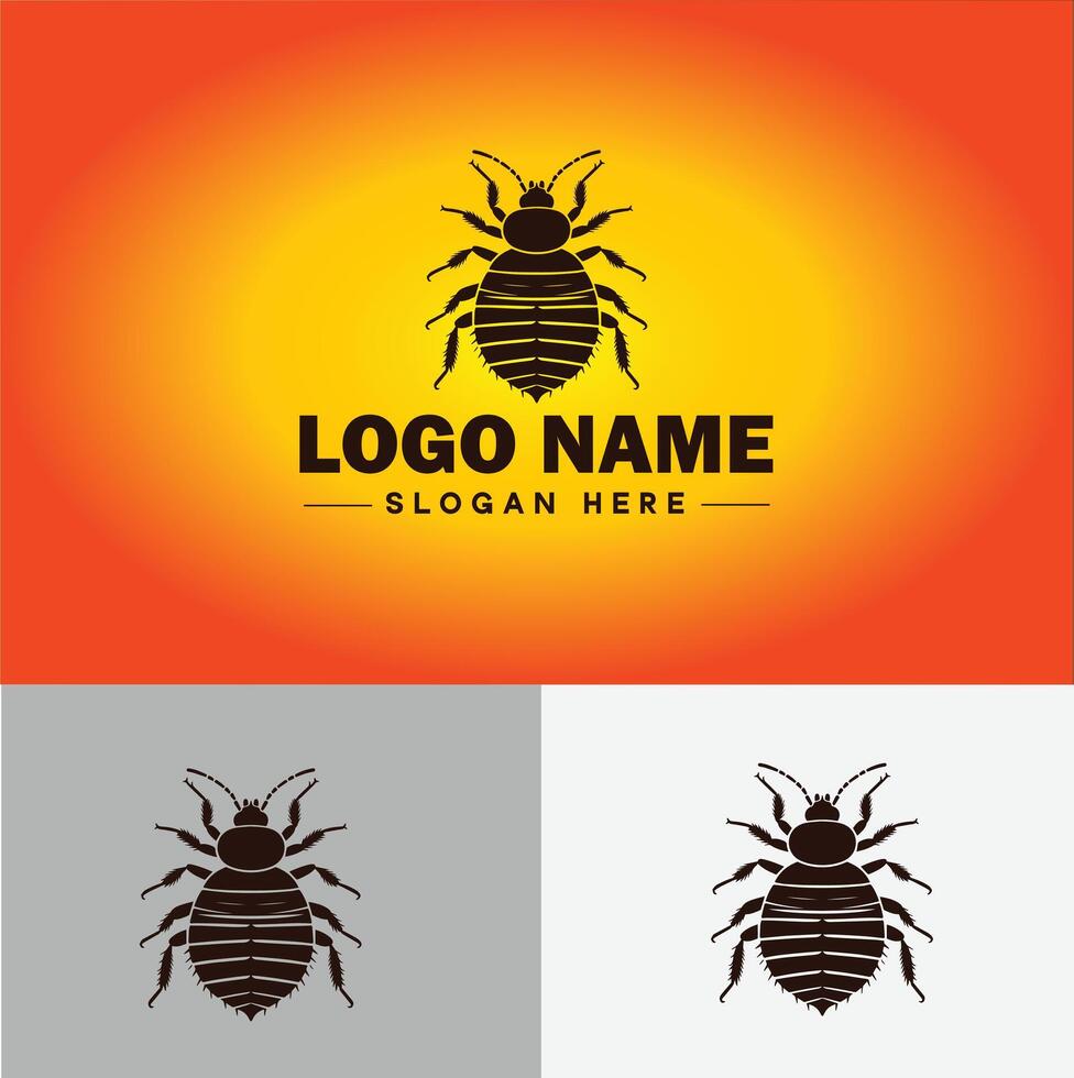 Bedbug logo vector art icon graphics for business brand icon bedbug logo template