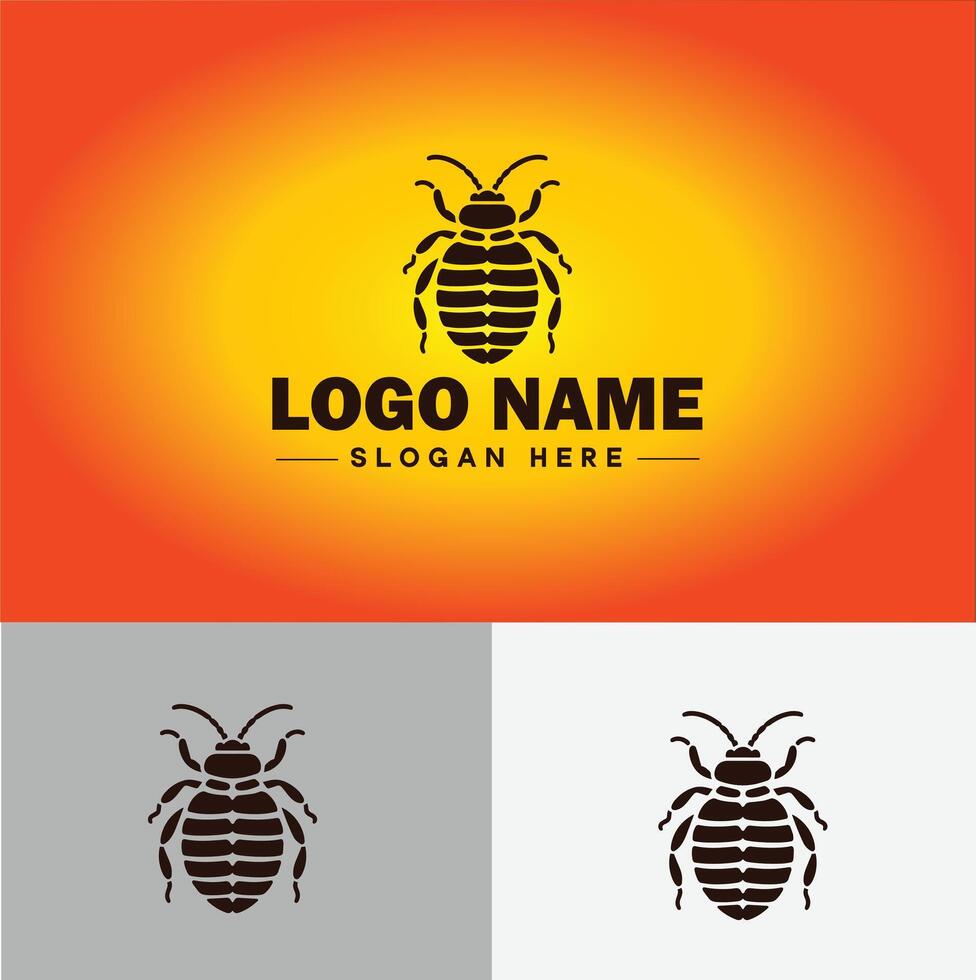 Bedbug logo vector art icon graphics for business brand icon bedbug logo template