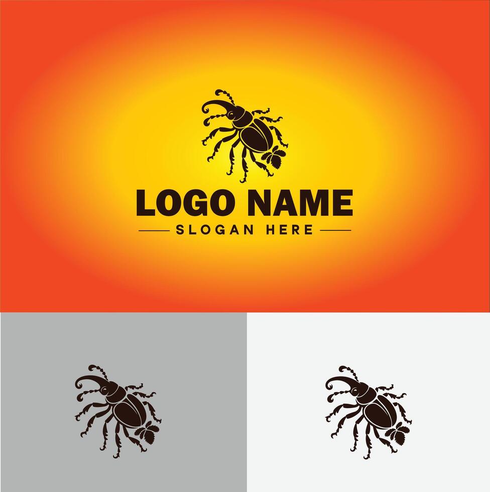 Weevil insect pest logo vector art icon graphics for business brand icon weevil logo template