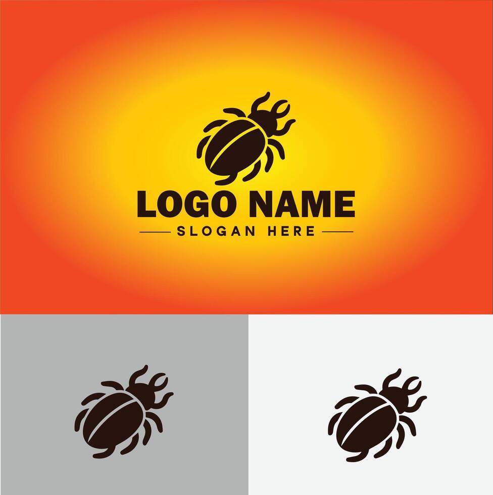 Weevil insect pest logo vector art icon graphics for business brand icon weevil logo template