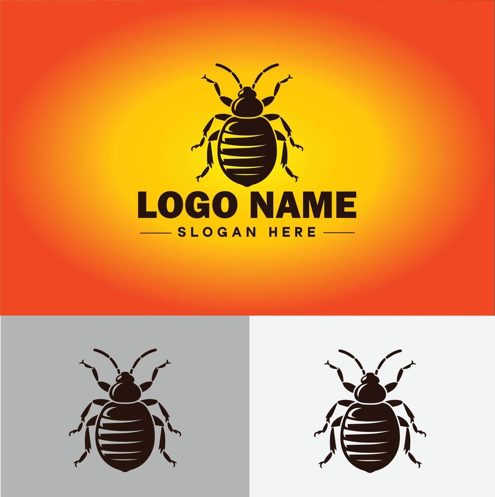 Bedbug logo vector art icon graphics for business brand icon bedbug logo template