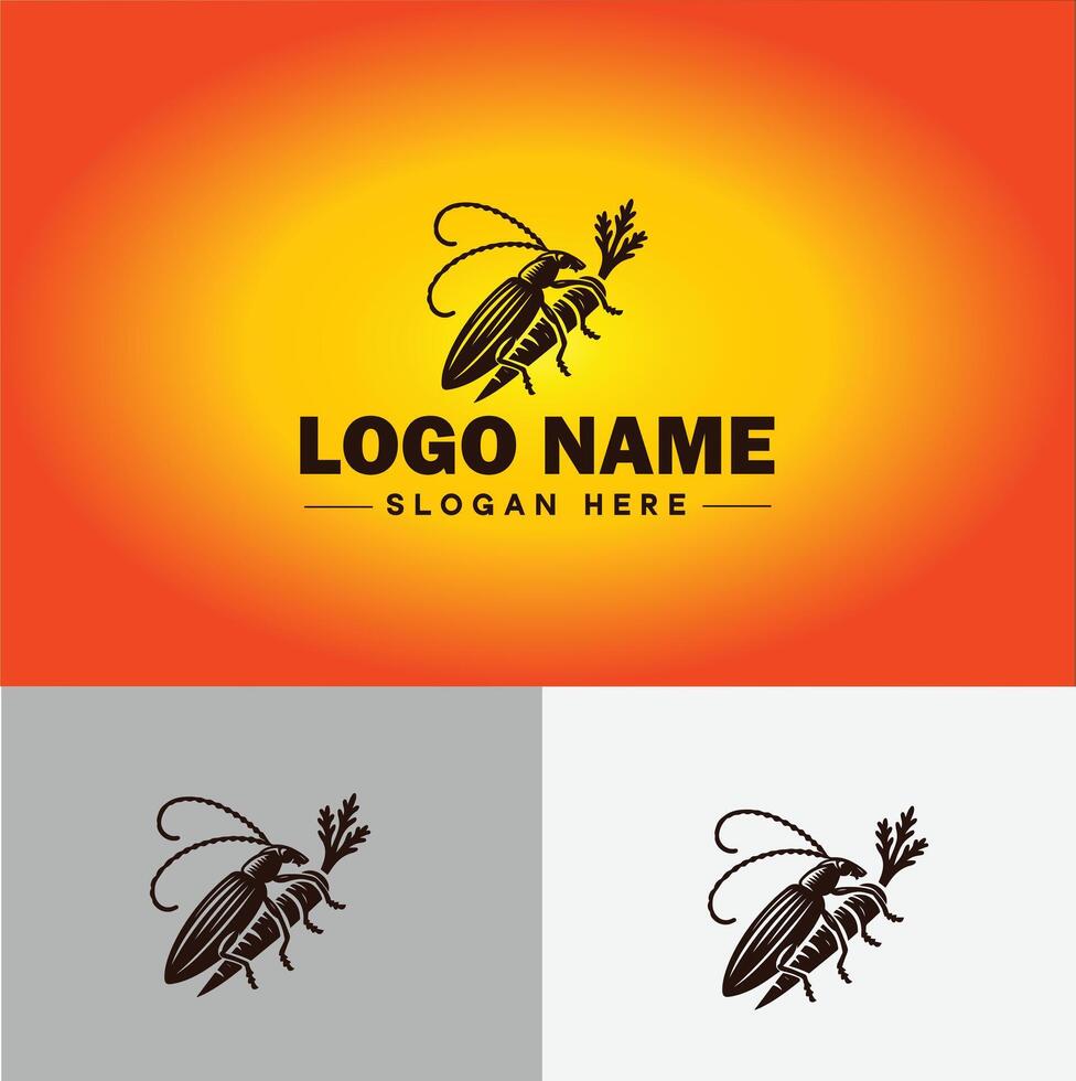 gorgojo insecto parásito logo vector Arte icono gráficos para negocio marca icono gorgojo logo modelo