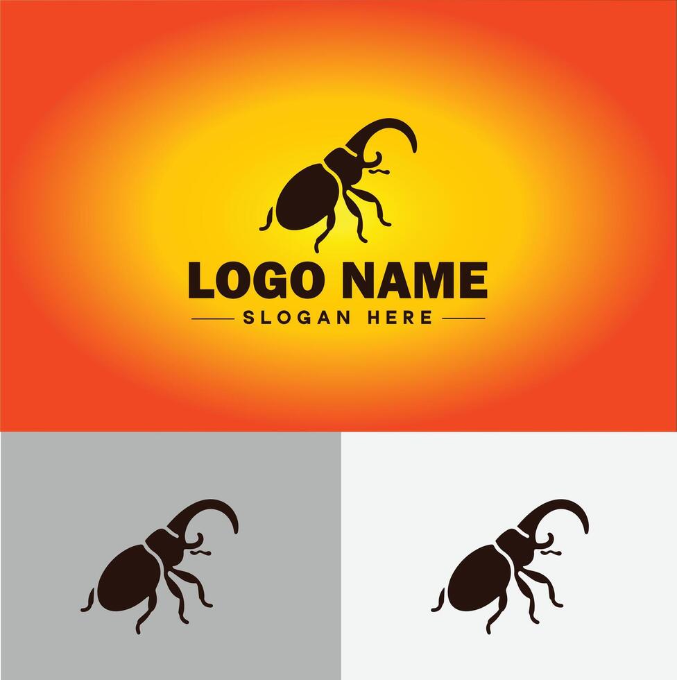 Weevil insect pest logo vector art icon graphics for business brand icon weevil logo template