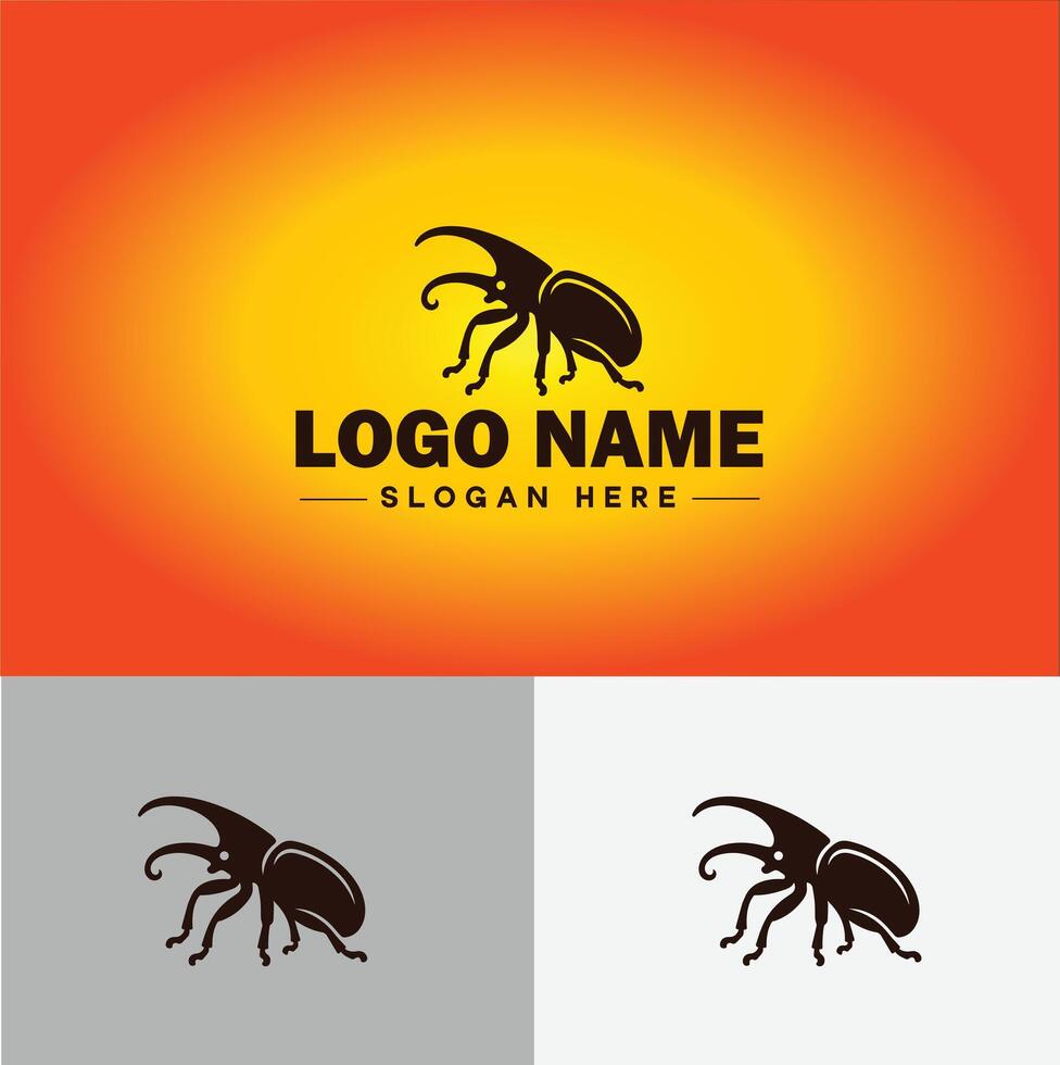 Weevil insect pest logo vector art icon graphics for business brand icon weevil logo template