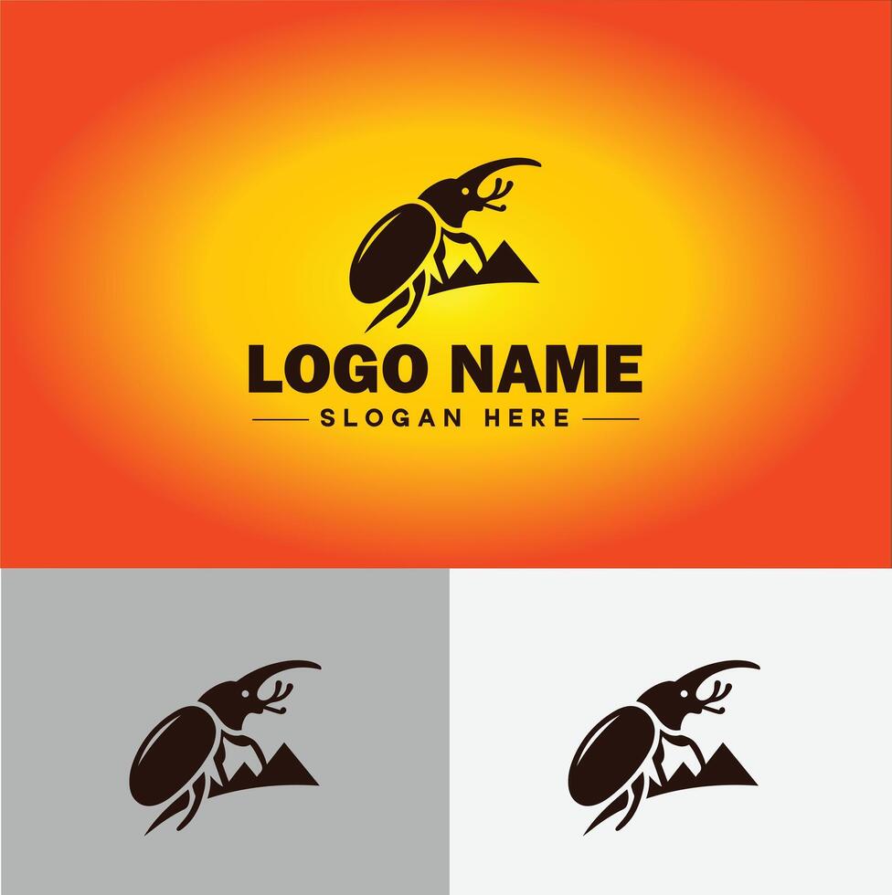 Weevil insect pest logo vector art icon graphics for business brand icon weevil logo template