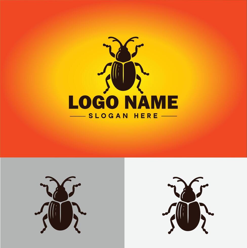 Weevil insect pest logo vector art icon graphics for business brand icon weevil logo template