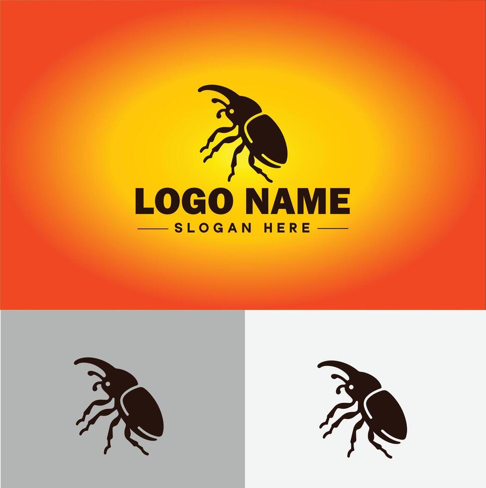 Weevil insect pest logo vector art icon graphics for business brand icon weevil logo template