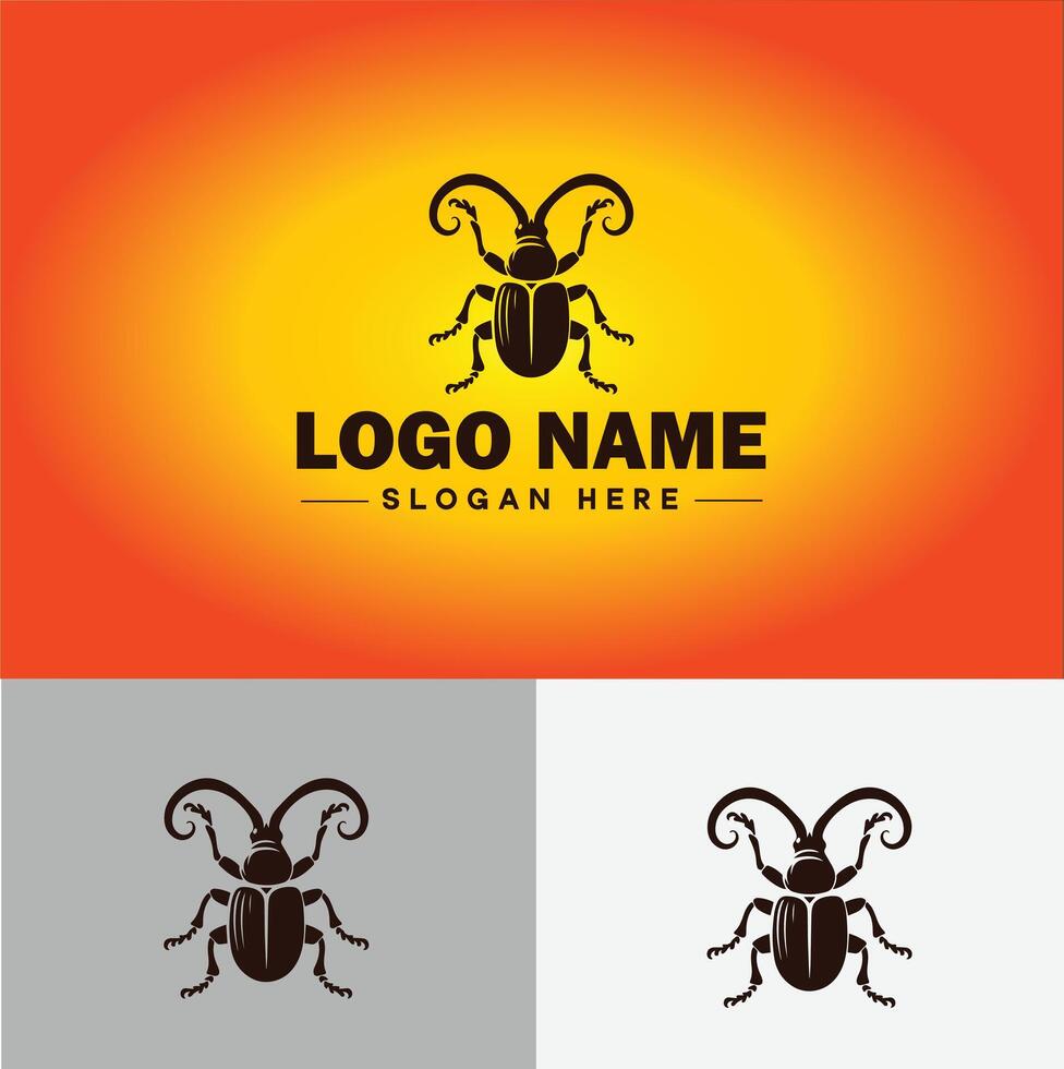 Weevil insect pest logo vector art icon graphics for business brand icon weevil logo template