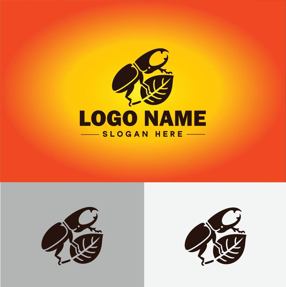 Weevil insect pest logo vector art icon graphics for business brand icon weevil logo template