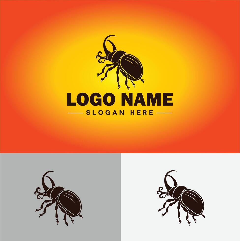 Weevil insect pest logo vector art icon graphics for business brand icon weevil logo template