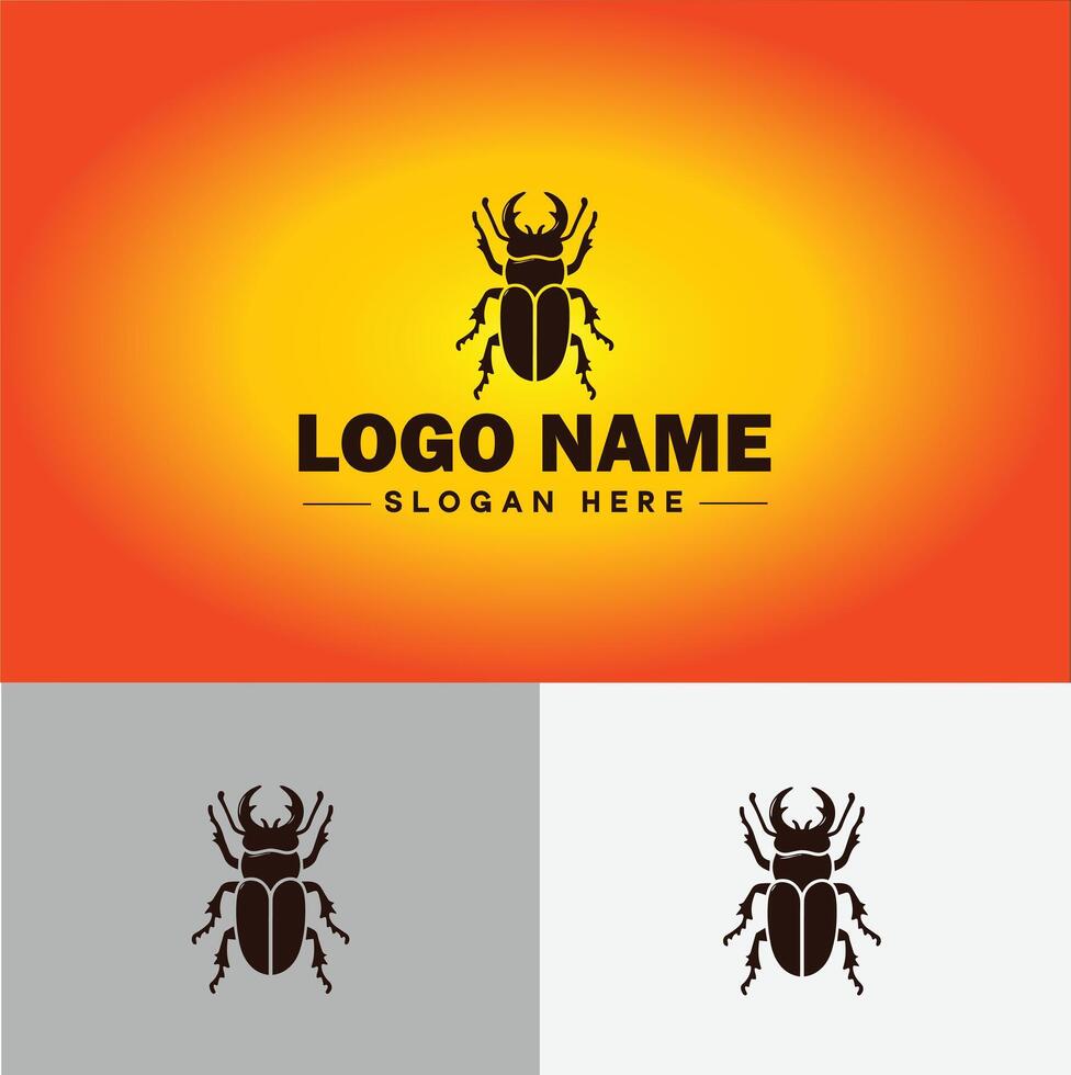 Weevil insect pest logo vector art icon graphics for business brand icon weevil logo template