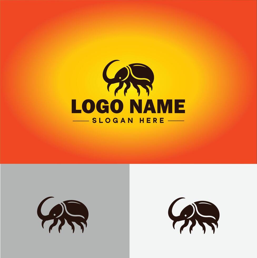 Weevil insect pest logo vector art icon graphics for business brand icon weevil logo template