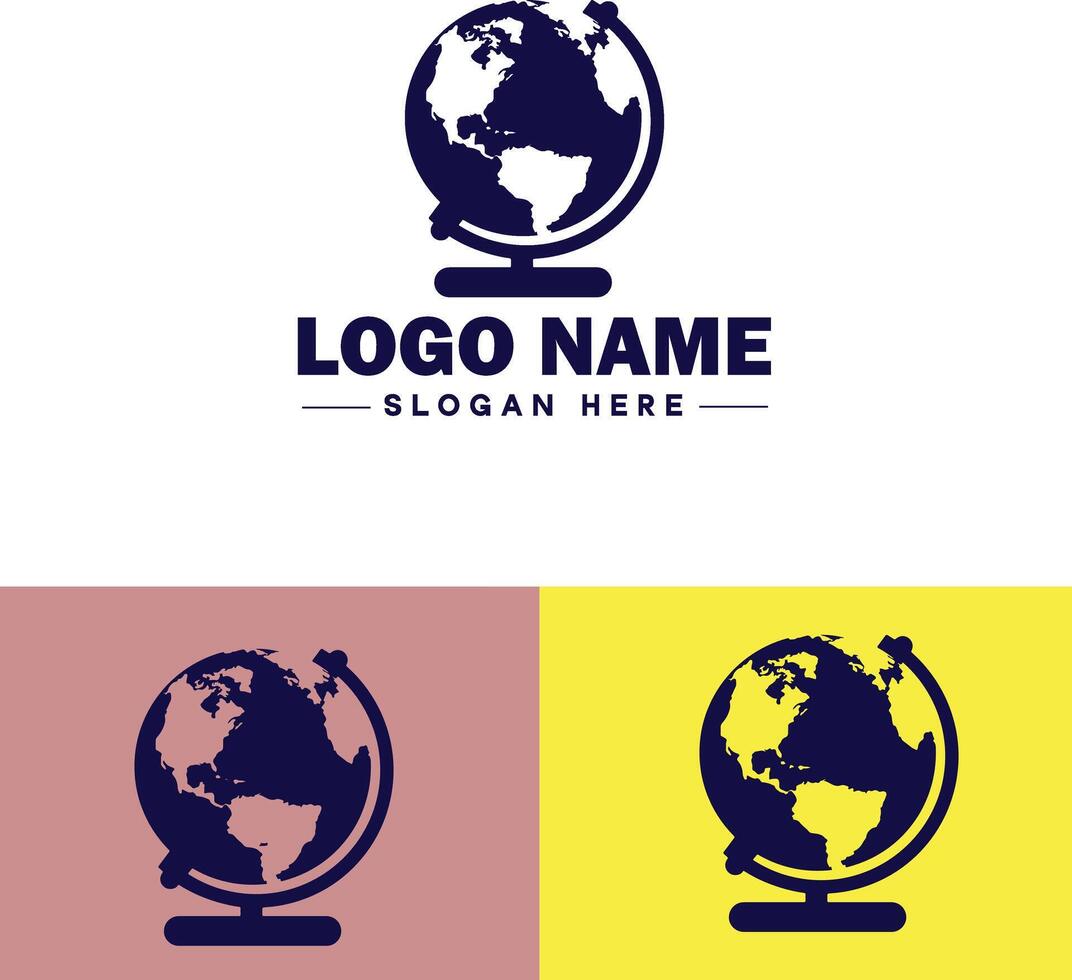 globe icon logo earth planet vector art graphics for business brand icon globe logo template