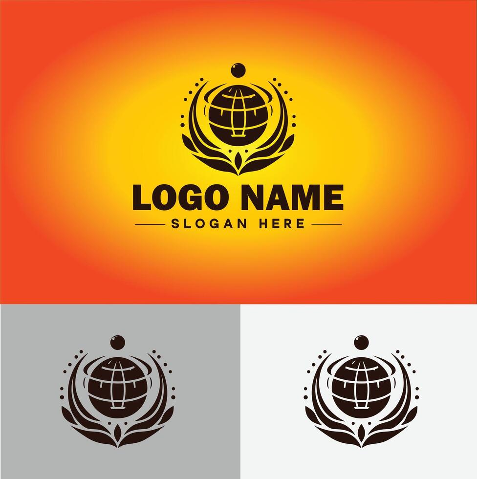 globe icon logo earth planet vector art graphics for business brand icon globe logo template