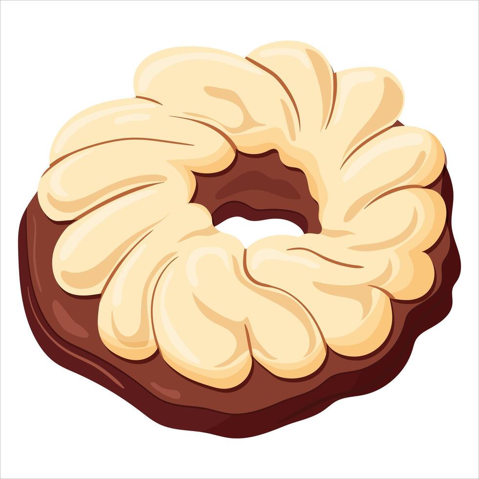 Cookies, confectionery. Vector illustration on a white background.