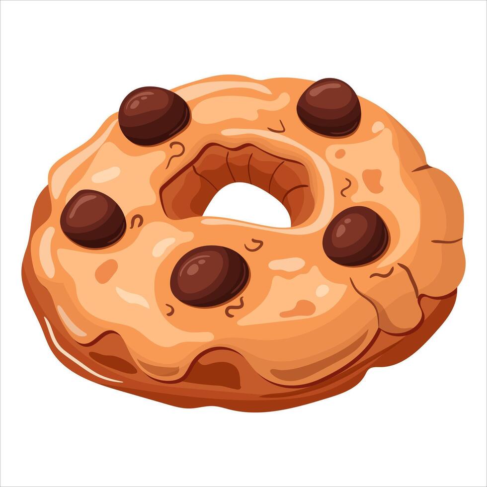 Cookies, confectionery. Vector illustration on a white background.