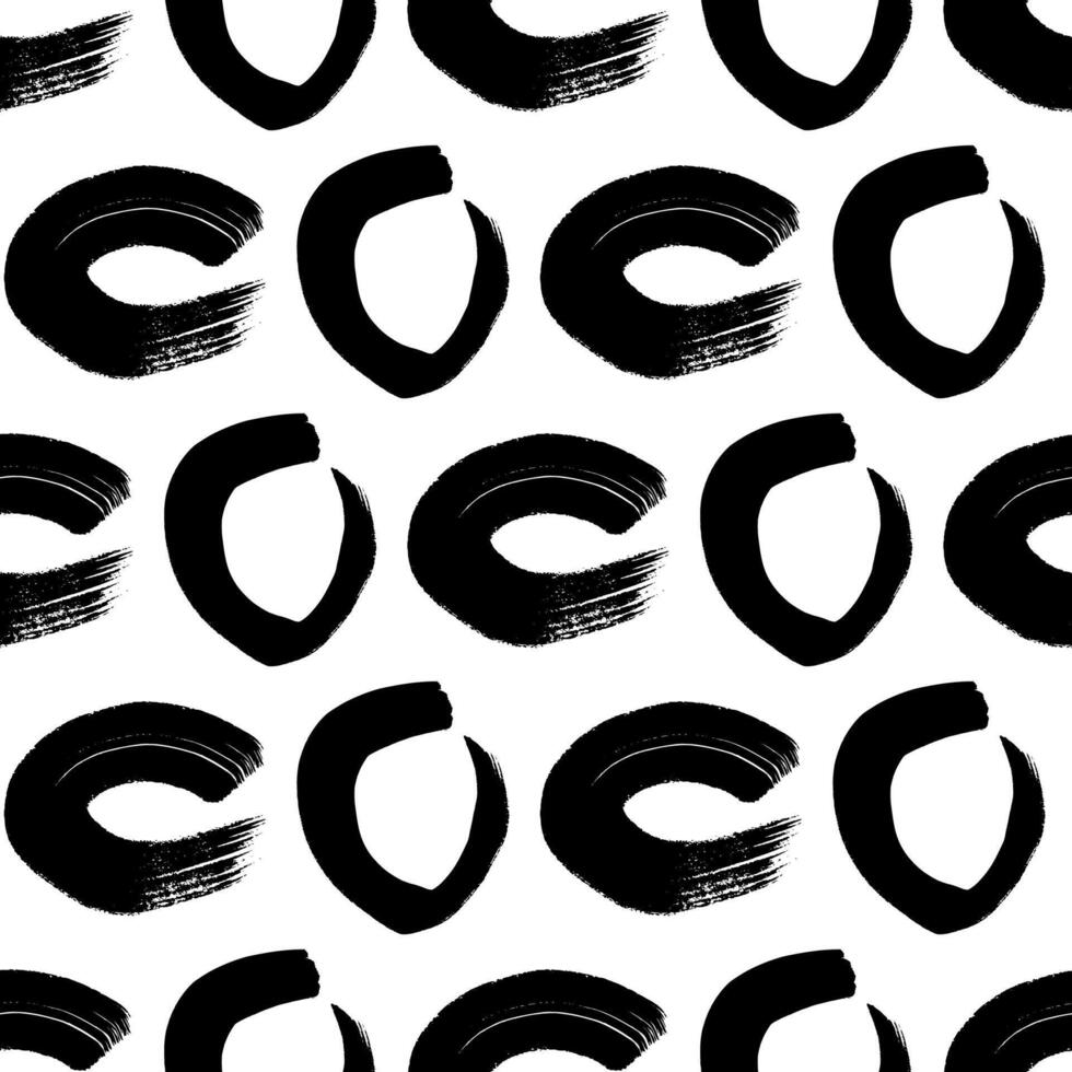 Seamless pattern with sketch circles shape vector