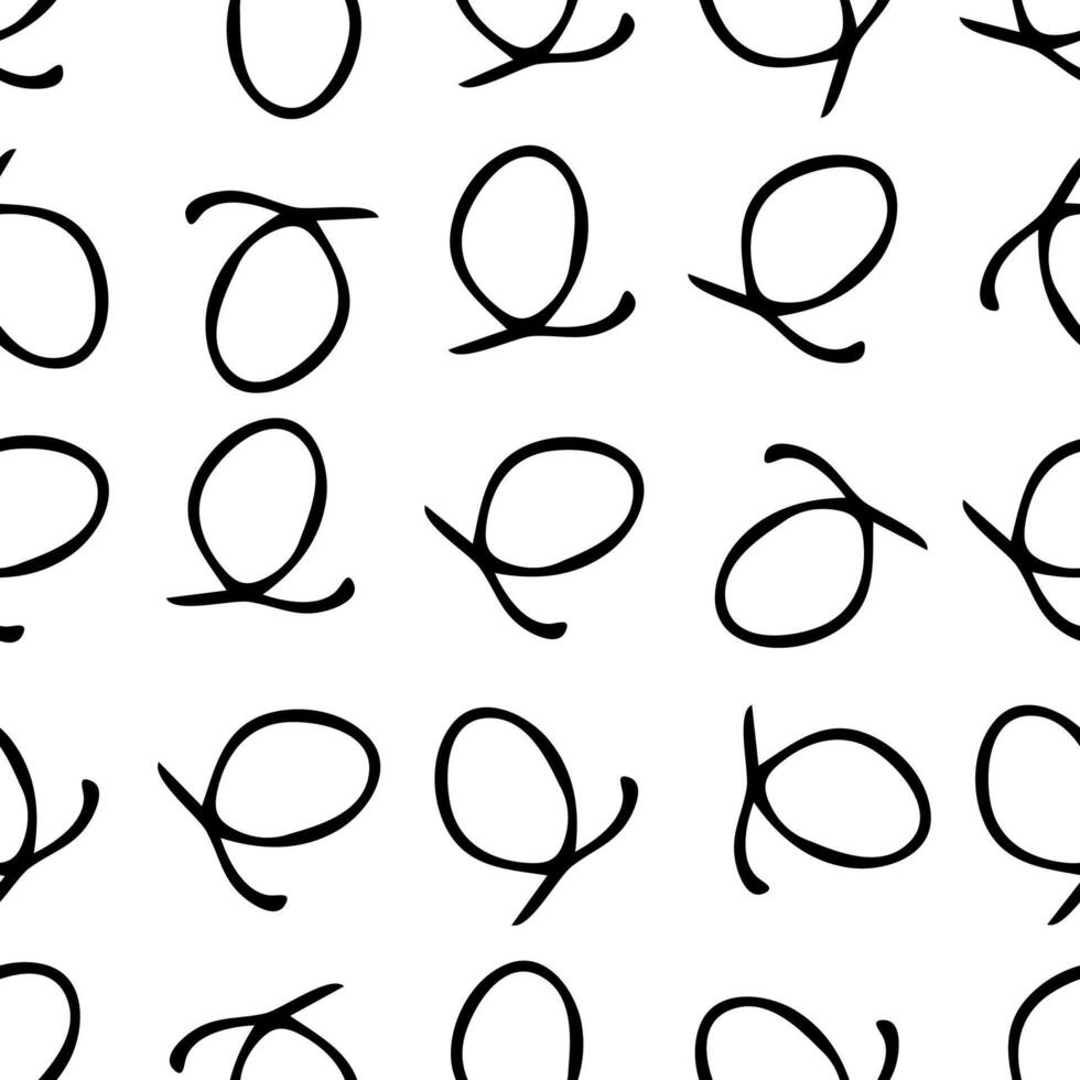 Seamless pattern with sketch circles shape vector