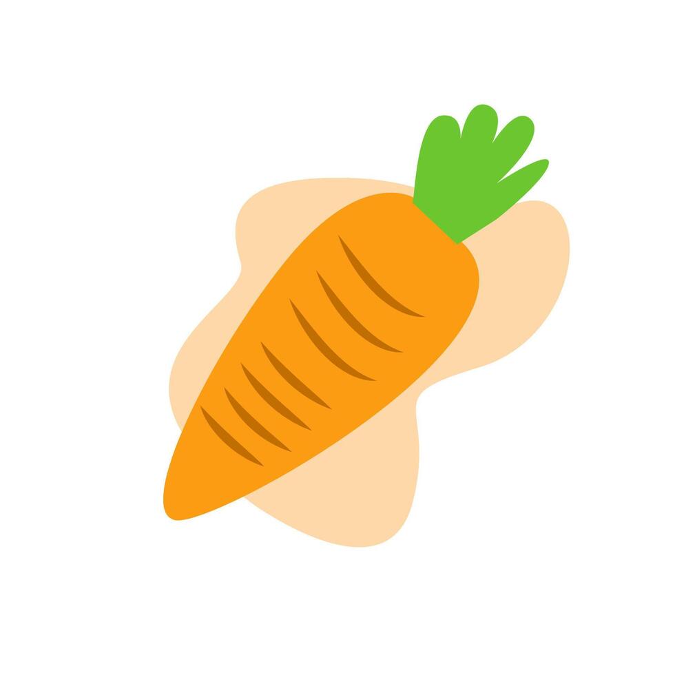 Carrot icon isolated on white background vector. Cartoon Carrot Vegetable Free Vector