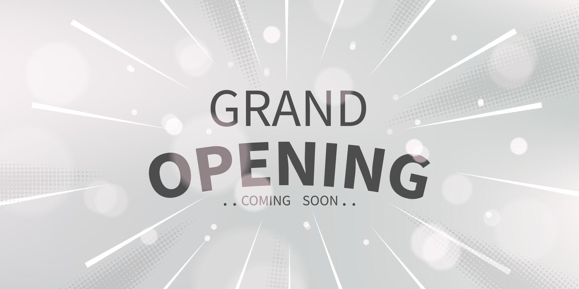 Design your opening card with beautiful vector illustrations. business banner template